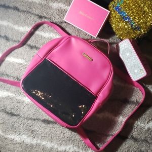 Juicy Couture Pink & Sequined Backpack